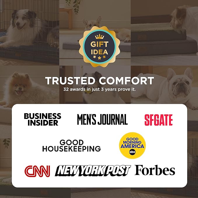 Bedsure Dog Beds Large Sized Dog - Extra-Large Orthopedic Waterproof Puppy Bed with Removable Washable Cover, Egg Crate Foam Pet Mat, Suitable for Pet Up to 100 lbs