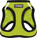 Best Pet Supplies Voyager Step-in Air Harness - All Weather Mesh, Reflective, No Pull Harness for Dogs, Cats - Secure with Hook & Loop Fastener, Buckle, Double D-Rings - Lime Green/Black Trim, XXXS