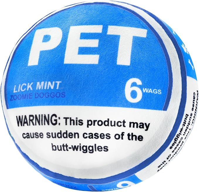 Homrich PET Pouch Parody Dog Toy, Plush Squeaky and Crinkle Funny Dog Toy, Interactive Plush Dogs Toys, Pet Squeak Toys, Puppy Gift, Lick Mint