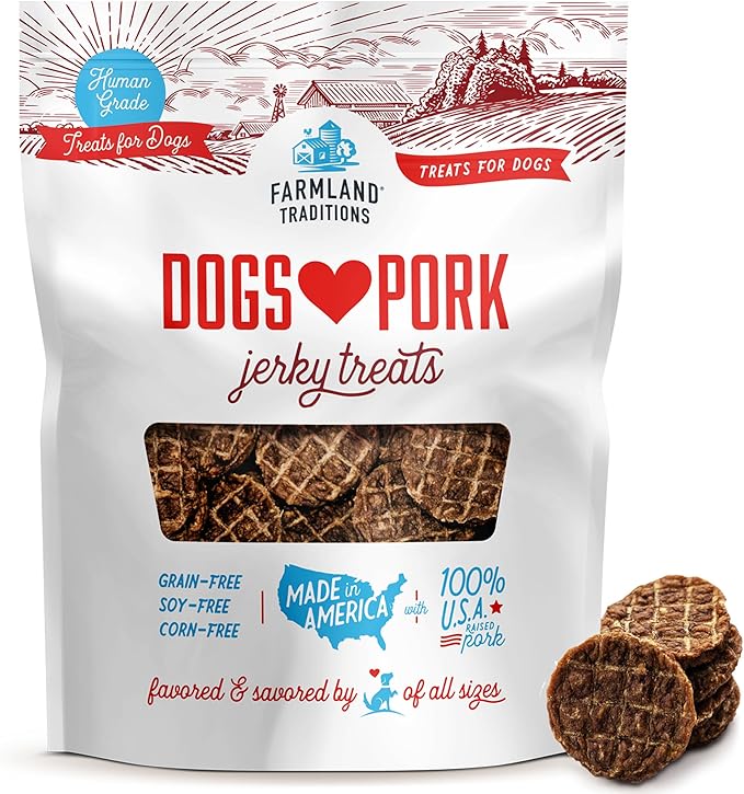 Farmland Traditions New Filler Free Dogs Love Pork Premium Jerky Treats for Dogs (40 oz.)