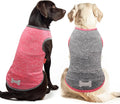 KYEESE 2 Pack Dog Shirts Quick Dry Soft Stretchy Dog T-Shirts with Reflective Label Tank Top Sleeveless Vest Sun Protection Pet Clothes for Medium Dogs, Coral Red+Grey, 2XL