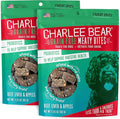 Charlee Bear Grain Free Meaty Bites Freeze Dried Dog Treats with Probiotics, Puppy Training Snacks, Soft Dog Bites Beef Liver with Apple, 2.25 oz Bags (2), Made USA