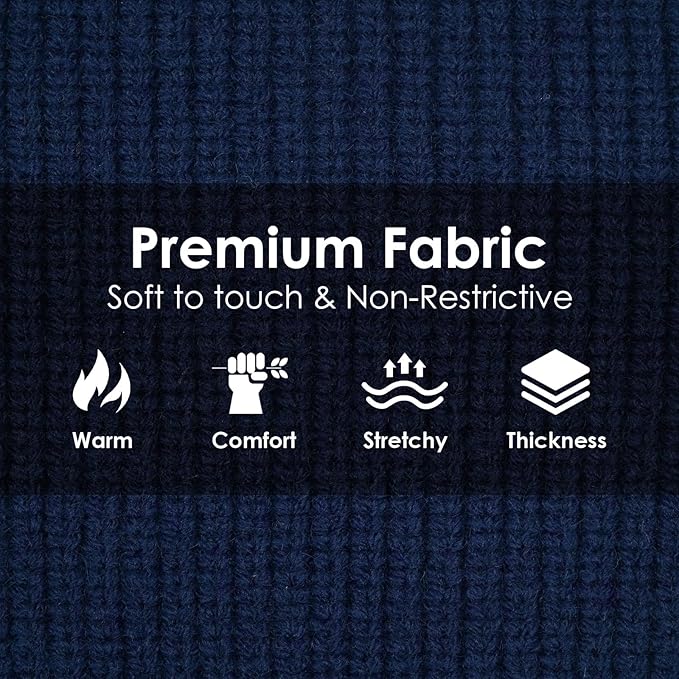 Dog Sweaters for Large Dogs XXXL, Warm Dog Sweater with Harness Hole, Christmas Pullover Sweaters for Dogs Boy Girl, Winter Turtleneck Pet Jumper for Doberman, Great Dane, NavyBlue 4XL
