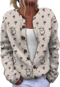 Sweater for Women Trendy Open Front Cardigan Fall Cardigan Sweaters for Women Crewneck Long Sleeve Outfits Fashion