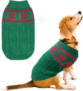 Warm Winter Dog Sweater - Cold Weather Pet Clothes for Small Medium Large Dogs Indoor Outdoor, Soft Classic Knit Puppy Apparel