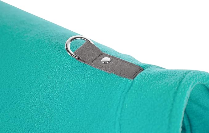 Gooby Fleece Vest Dog Sweater - Turquoise, X-Small - Warm Pullover Fleece Dog Jacket with O-Ring Leash for Small to Medium Dogs