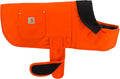 Carhartt Firm Duck Insulated Dog Chore Coat, Durable Weather Resistant Jacket for Cold and Windy Conditions, PFAS Free (Hunter Orange), Small