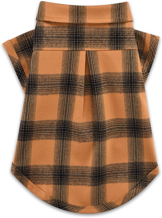 Koneseve Dog Shirt Plaid Dog Clothes for Medium Large Dogs Boy Girl Soft Pet T-Shirts Breathable Outfit Adorable Costume Grid Clothing Birthday Thanksgiving Christmas Sweater Apparel (Yellow; 7XL)