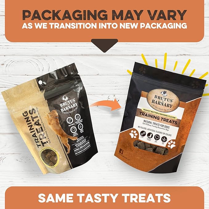 Training Treats for Dogs - Peanut Butter & Banana - All-Natural Healthy Low Calorie Vegan Dog Training Treats - Great to Use for Rewards in Training Your Puppy Or Dog