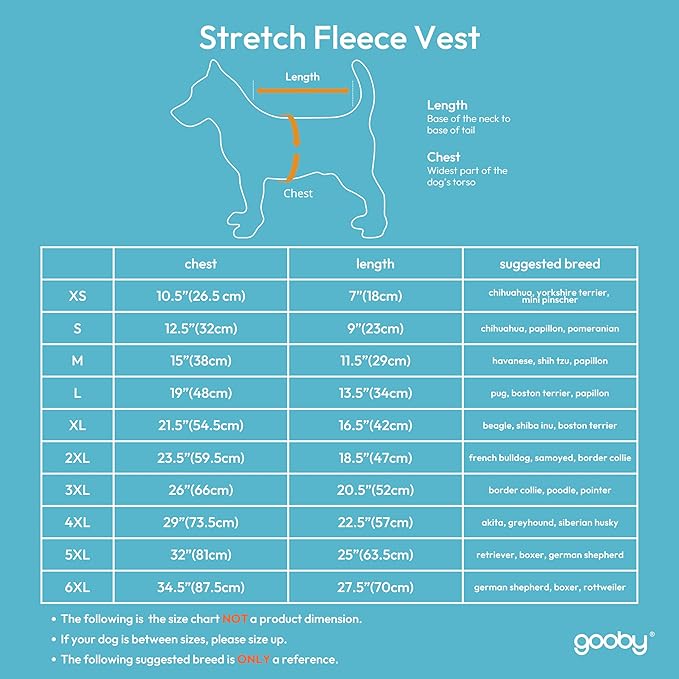 Gooby - Stretch Fleece Vest, Pullover Fleece Vest Jacket Sweater for Dogs, Violet, Large Length (13")