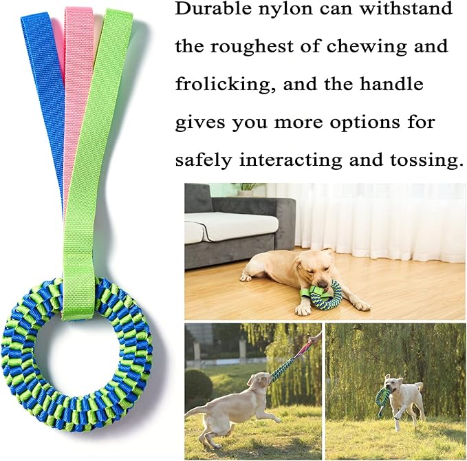 Bullymake Dog Toys for Aggressive Chewers - Tug of War & Teeth Cleaning - Medium & Large Dogs