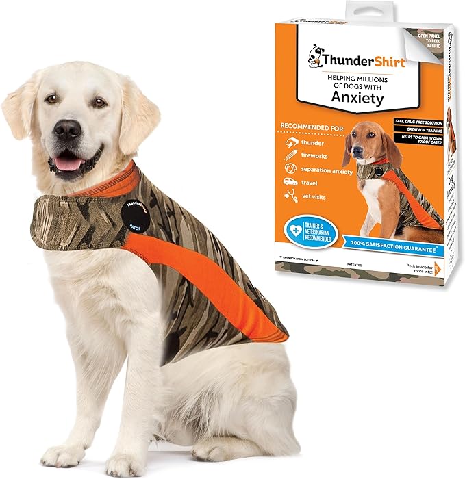 ThunderShirt for Dogs, X Large, Camo Polo - Dog Anxiety Vest