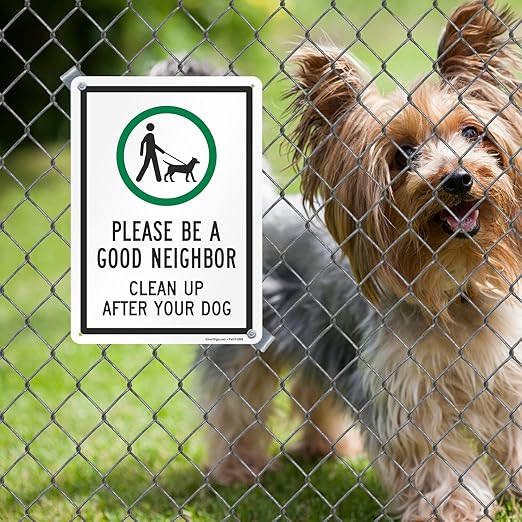 SmartSign 14 x 10 inch Laminated Rustproof Aluminum Neighbor Sign, USA-Made, 100+ Years of Sign Expertise