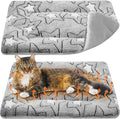 VitalCozy 2 Pack Self Warming Cat Mat Self Heating Pad Bed Reversible Machine Washable Reflects Body Heat Warm Thermal Pet Pad Crate Blanket for Feral and Indoor Cat(Double Star,22'' X 18'')