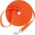 Siumouhoi Dog/Puppy Obedience Recall Training Agility Lead - 15ft 20ft 30ft 40ft 50ft Training Leash - Great for Play, Camping, or Backyard - Orange 20ft (20Feet, Orange)