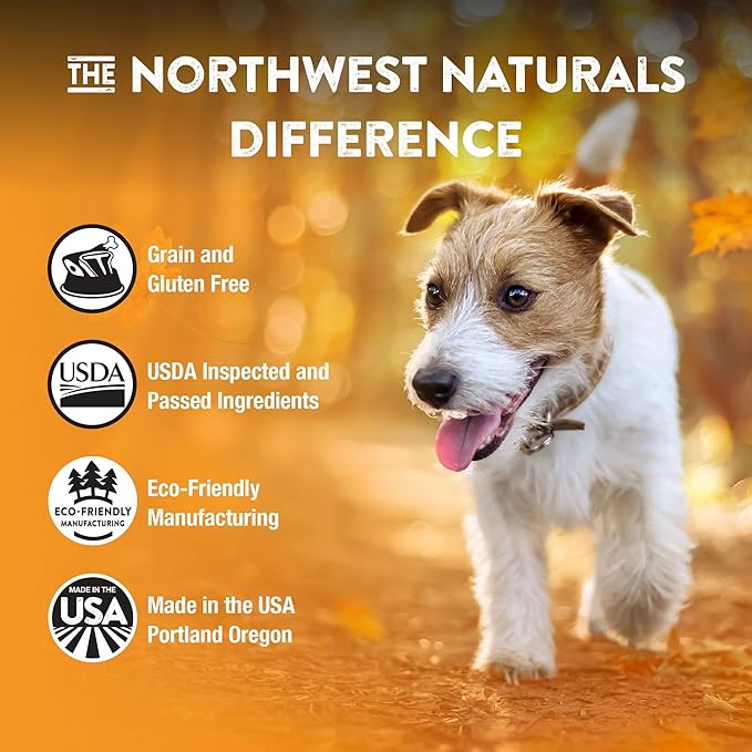 Northwest Naturals Freeze-Dried Functional Toppers - Beef Liver with Turmeric (4.5 oz), Salmon/Shiitake/Maitake Mushrooms (3.5 oz) - for Dogs and Cats, Human Grade Ingredients, All Natural