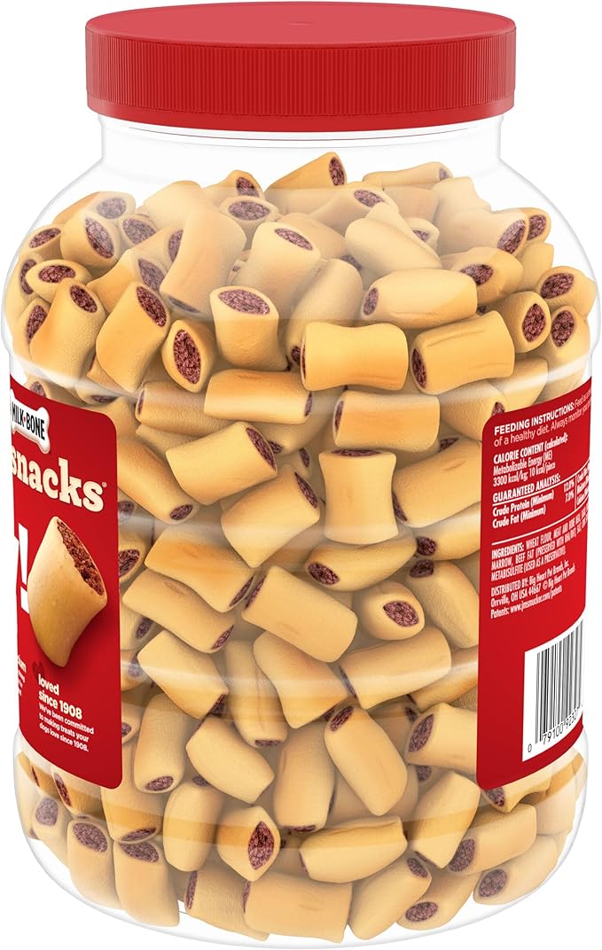 Milk-Bone MaroSnacks Small Dog Treats With Bone Marrow, 40 Ounce Container