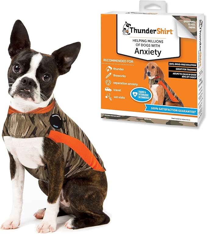ThunderShirt for Dogs, X Small, Camo Polo - Dog Anxiety Vest