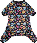CuteBone Small Dogs Outfit Soft Puppy Onesies Pjs Halloween Dog Pajamas Pet Coat Cat Apparel Comfy Doggie Jumpsuit Bodysuit for All Seasons P73XXL