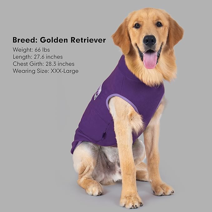 cyeollo Fleece Dog Sweater, Turtleneck Dog Sweatshirt Stretchy Pullover Fleece Vest Warm Winter Fall Clothes for Small Dogs Boy Girl Pet Apparel, Purple L