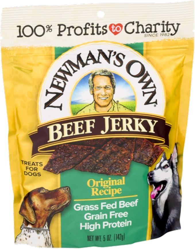 Newman's Own Jerky Treats for Dogs, 5-oz. (Pack of 6), Original Recipe