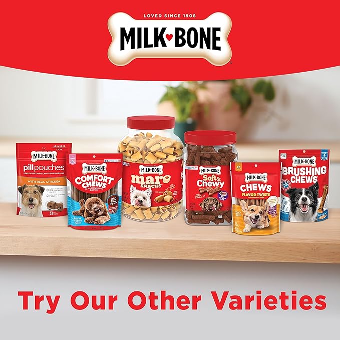 Milk-Bone Flavor Snacks Dog Treats, Small Biscuits, Crunchy Texture Helps Reduce Tartar 14lbs (2 Pack of 7lbs)