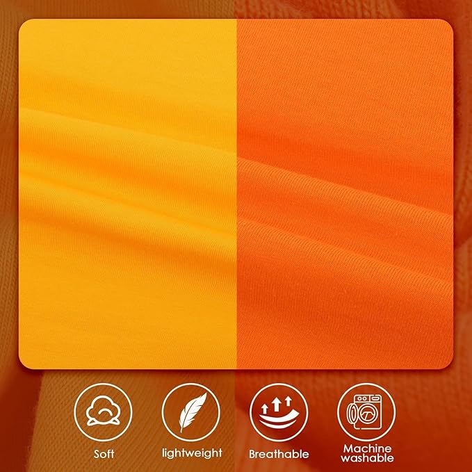 2 Pack Dog Shirt for Large Dogs XXL - Soft Breathable Cotton Tees, Freedom of Movement Prevents Overheating Dog Clothes for Border Collie, Pitbull, Boxer, Hiking, Play, Casual Wear, Orange