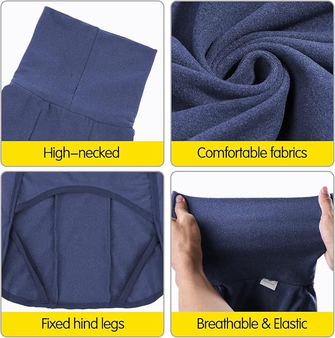 Dog Sweater Pullover Cold Weather Vest for Dogs Dog Sweatshirt & Jacket for Indoor and Outdoor Use (X-Large, Navy Blue)