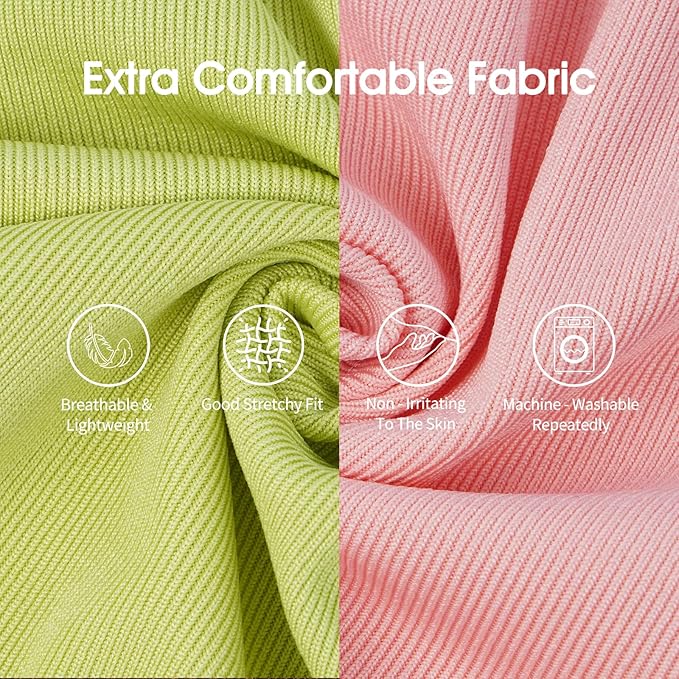 IECOii 2 Pack Summer Dog Shirt | Stretchy Fade-Resistant Fabric, Machine Washable Convenient,Home & Outdoor Clothes Fit for Medium Breeds, Pink+Green, XL