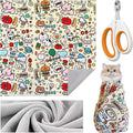 35.5'' Cat Grooming Wrap Cat Wrap for Cutting Nails, Anti-Escape Cat Restraint Wraps for Medicine Nail Clipping Ear Cleaning, Self-Adherent Cat Swaddle Wrap with Nail Clipper - Within 22lbs