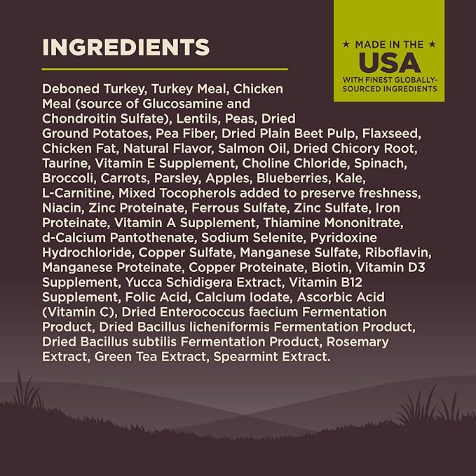 Wellness CORE Dry Dog Food, Grain-Free, High Protein, Natural, Healthy Weight Turkey & Chicken Recipe, (26-Pound Bag)