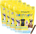 Chippin Giftable Soft Dog Treat | Wild-Caught Fish & Pumpkin Jerky for Dogs | Dog Birthday, Adoption, No Chicken, Grain-Free, Hypoallergenic | Made in USA, 4-Pack