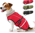 Dog Coat, Warm Dog Winter Coat Reflective Jacket Waterproof Fleece Vest, Pet Jacket Cozy for Cold Weather, Dogs Snowsuit Windproof, Adjustable Buckle for Large Dogs