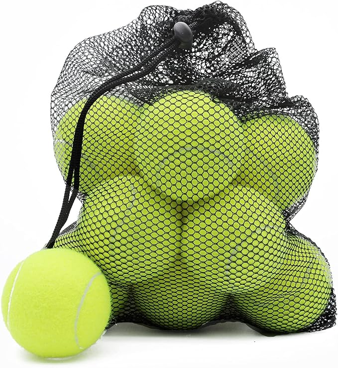 Magicorange Tennis Balls, 12 Pack Advanced Training Tennis Balls Practice Balls, Come with Mesh Bag for Easy Transport, Good for Beginner Training Ball