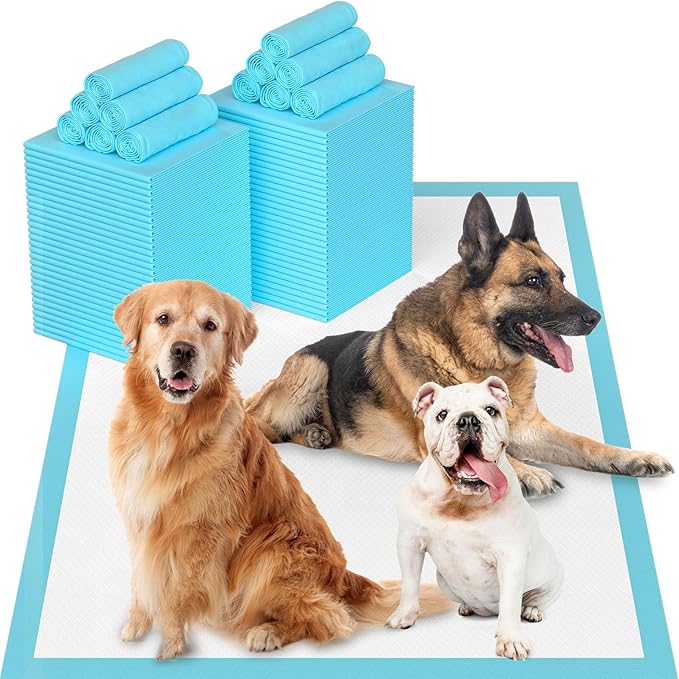 Puppy Pee Pads for Dogs Extra Large 31"x47" 100 Count, Leak-Proof & Super Absorbent, Thicken Disposable Potty Training Pads for Doggie Cats Rabbits, Quick Dry Pet Piddle Pad