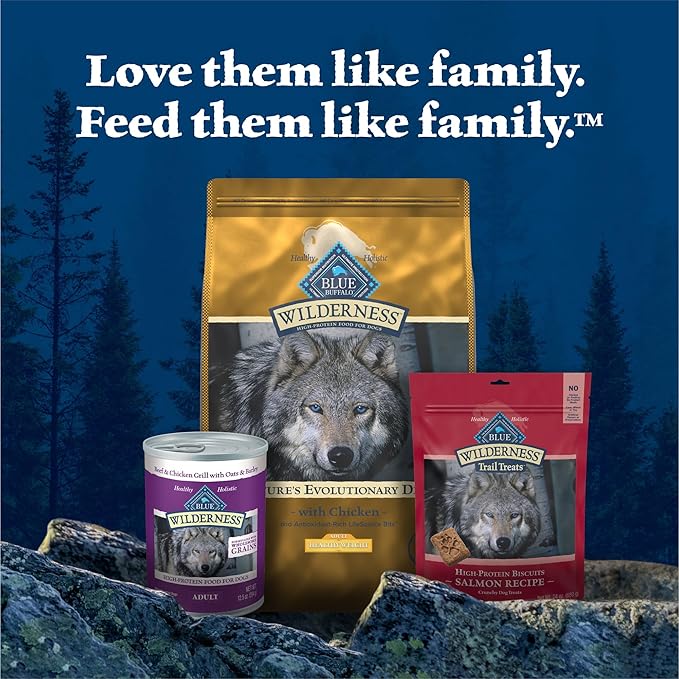 Blue Buffalo Wilderness Natural High-Protein Healthy Weight Dry Food for Adult Dogs, Chicken Recipe, 28-lb. Bag
