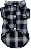 Koneseve Dog Shirt, Pet Plaid Clothes Shirt T-Shirt, Sweater Bottoming Shirt for Small Dog Cat Puppy Grid Adorable Wearing Stylish Cozy Halloween,Christmas Costumes (Blue;XXL)
