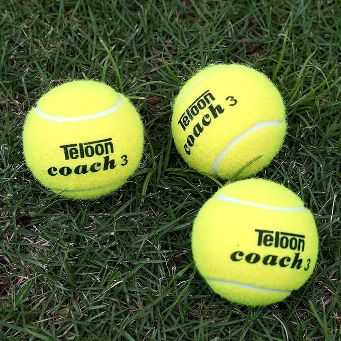 Teloon Pressure Training Tennis Balls-12 or 18 Count-Mesh Carry Bag，4 Colors Available，Pressureless Training Exercise Tennis Balls for Beginners.