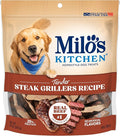 Milo's Kitchen Homestyle Dog Treats, Steak Grillers, 10 Ounce, High Protein, No Artificial Flavors
