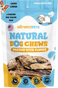 Dehydrated Lamb Lung Dog Treats - 2 Pound Big Bag, All-Natural, Made in USA - High Protein, Low Fat - Slow Roasted Oven Baked A Healthy Rawhide Alternative for All Dogs