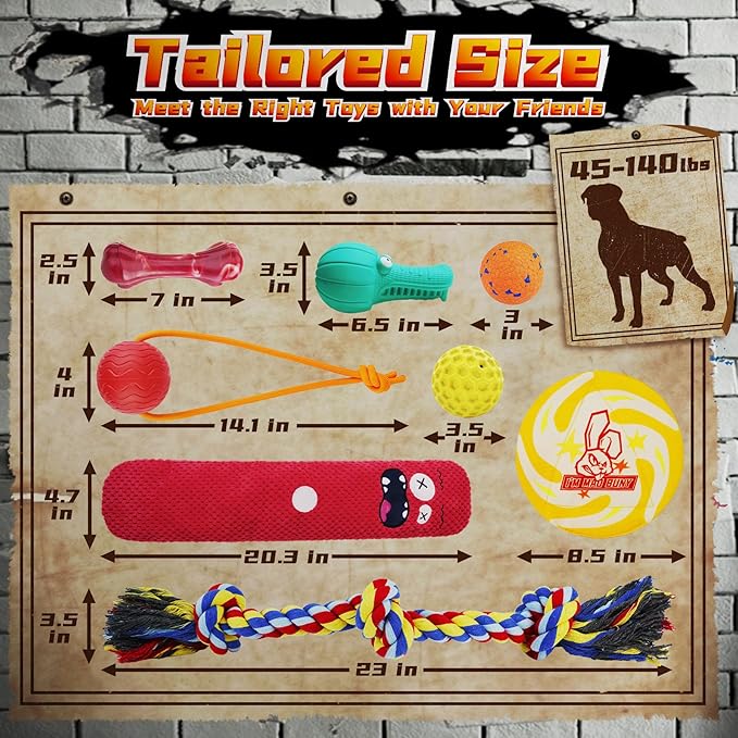 Heavy Duty Various Dog Chew Toys for Aggressive Chewers, 9 Pack Indestructible Large Dog Toys Include Tug Chew & Rope Toys, Squeaky Toys for Medium & Large Breed (For Super Chewers-Crocodile)