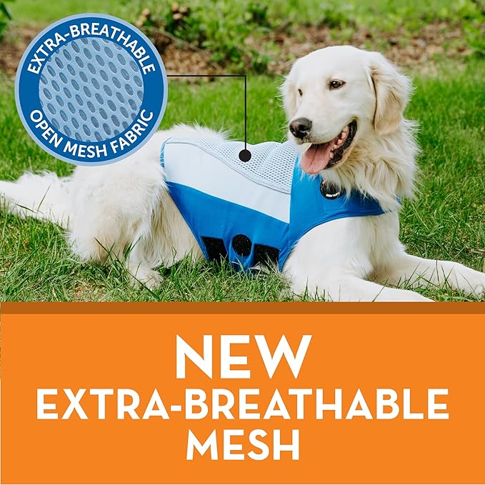 ThunderShirt Breeze for Dogs, X-Large, Sky Blue, Extra Breathable Mesh Fabric, Dog Anxiety Relief Vest for Every Day Stress & Calming During Thunder Storms and Fireworks