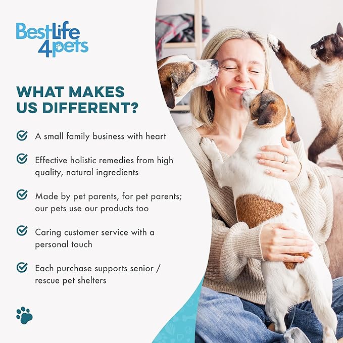 Breathe Easy Natural Cough Relief for Dogs - Gentle Senior Dog Respiratory, Congestion and Sneezing Relief Plus Trachea and Airway Support for Brachycephalic Dogs Ensures Calm Walks & Restful Sleep