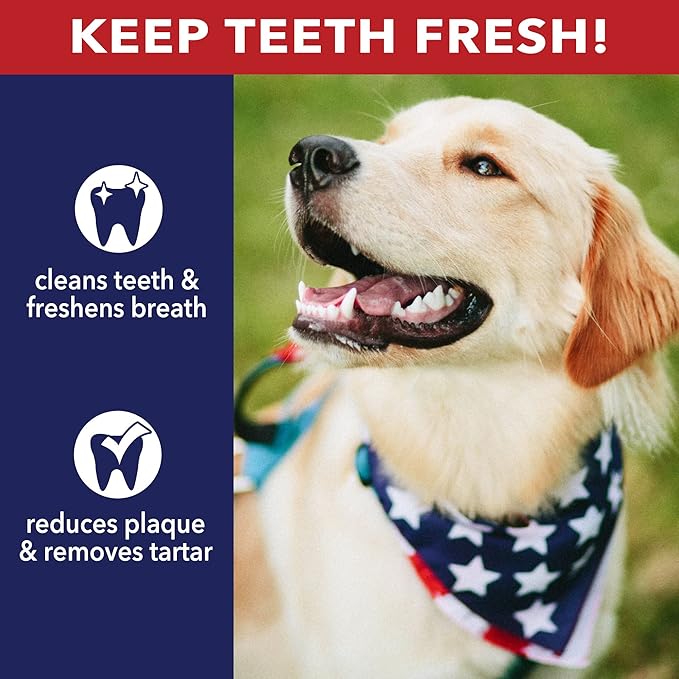 Pet Factory 100% Made in USA Beefhide 8" Rolls Dog Chew Treats - Beef & Chicken Flavor, 10 Count/1 Pack