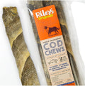 Riley's Cod Skins for Dogs - Air Dried Single Ingredient Dog Treats - Long, Hand Wrapped Cod Skin Dog Treats - Sustainably Caught in Iceland - 2 Pack 10 inch Chew Sticks