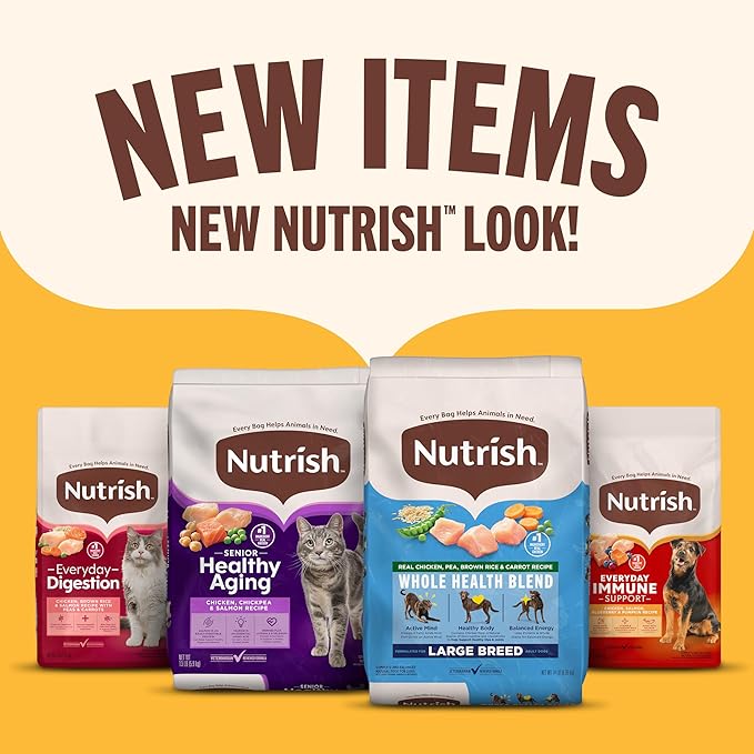 Nutrish Dry Dog Food Real Chicken & Veggies Recipe Whole Health Blend, 40 lb. Bag, (Rachael Ray)