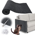 Cat Scratch Furniture Protector - 138" x 17" Trimmable Self-Adhesive Cats Claws Scratch Pads, DIY Cat Climbing Couch Protector for Scratch Post Cat Tree Replacement Indoor (Dark Gray)