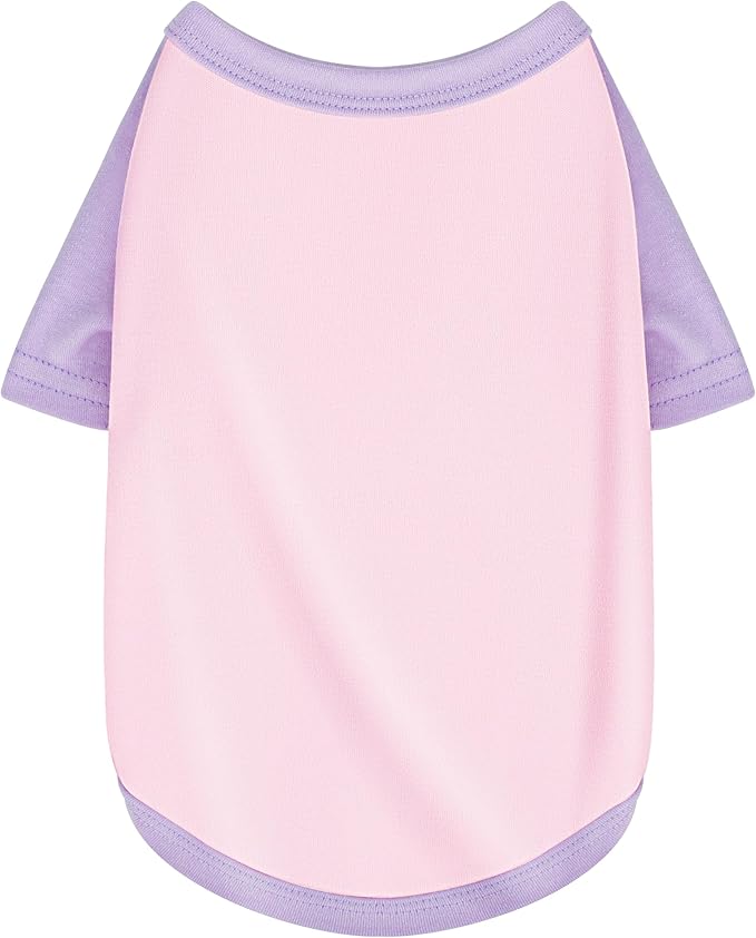 Stylish Pink Color Block Dog Shirt: Premium Polycotton Blend, Comfortable, Breathable, and Wrinkle-Resistant. Perfect Apparel for Small, Medium, & Large Dogs, a Must-Have for Pet Lovers XXL