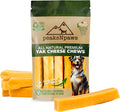peaksNpaws Himalayan Yak Chews, High Protein Dog Treat for Aggressive Chewers, Natural, Long Lasting, Lactose Free Chew Stick for Pet Under 35 lbs, 6 Medium Treats, 100% Eco-Friendly Packaging