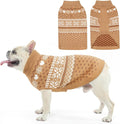 SCENEREAL Dog Sweaters for Medium Sized Dogs - Soft, Warm Turtleneck Pullover Fall Winter Dog Clothes, Knitted Argyle Dog Christmas Outfits, Ugly Pet Clothing for Boy Girl Puppy